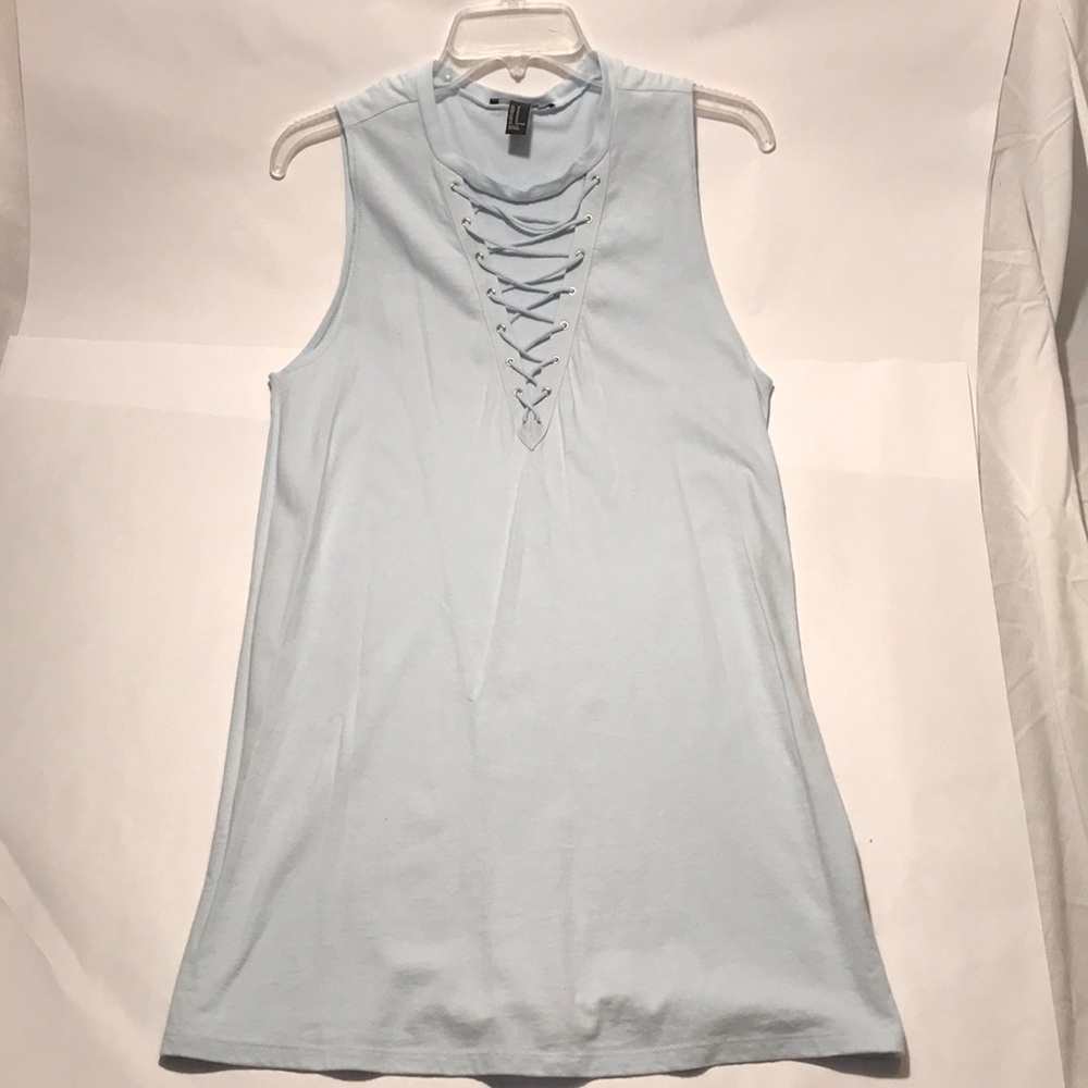 Forever21 Baby Blue Sleeveless T-Shirt Dress